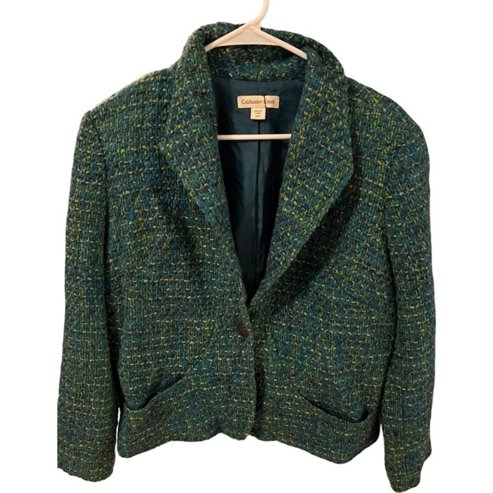 COLDWATER CREEK Green Business Casual Jacket